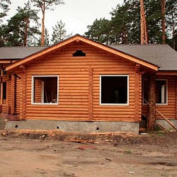  Дом из оцилиндрованного бревна - Томский лес - мы строим дома из дерева